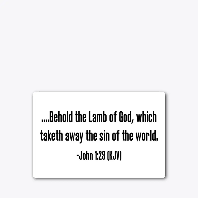 John 1:29 (KJV)