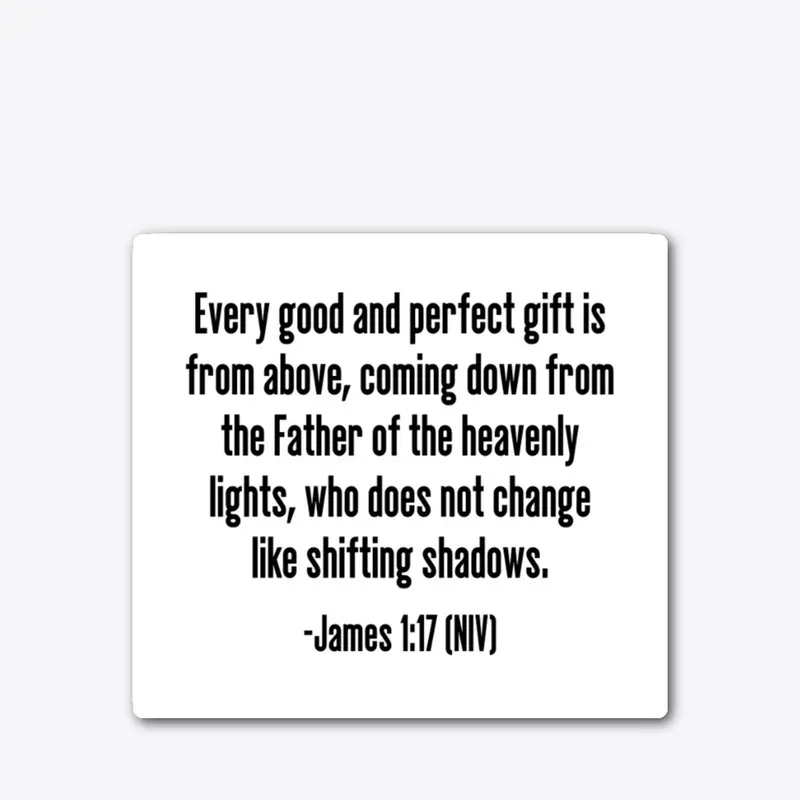 James 1:17 (NIV)